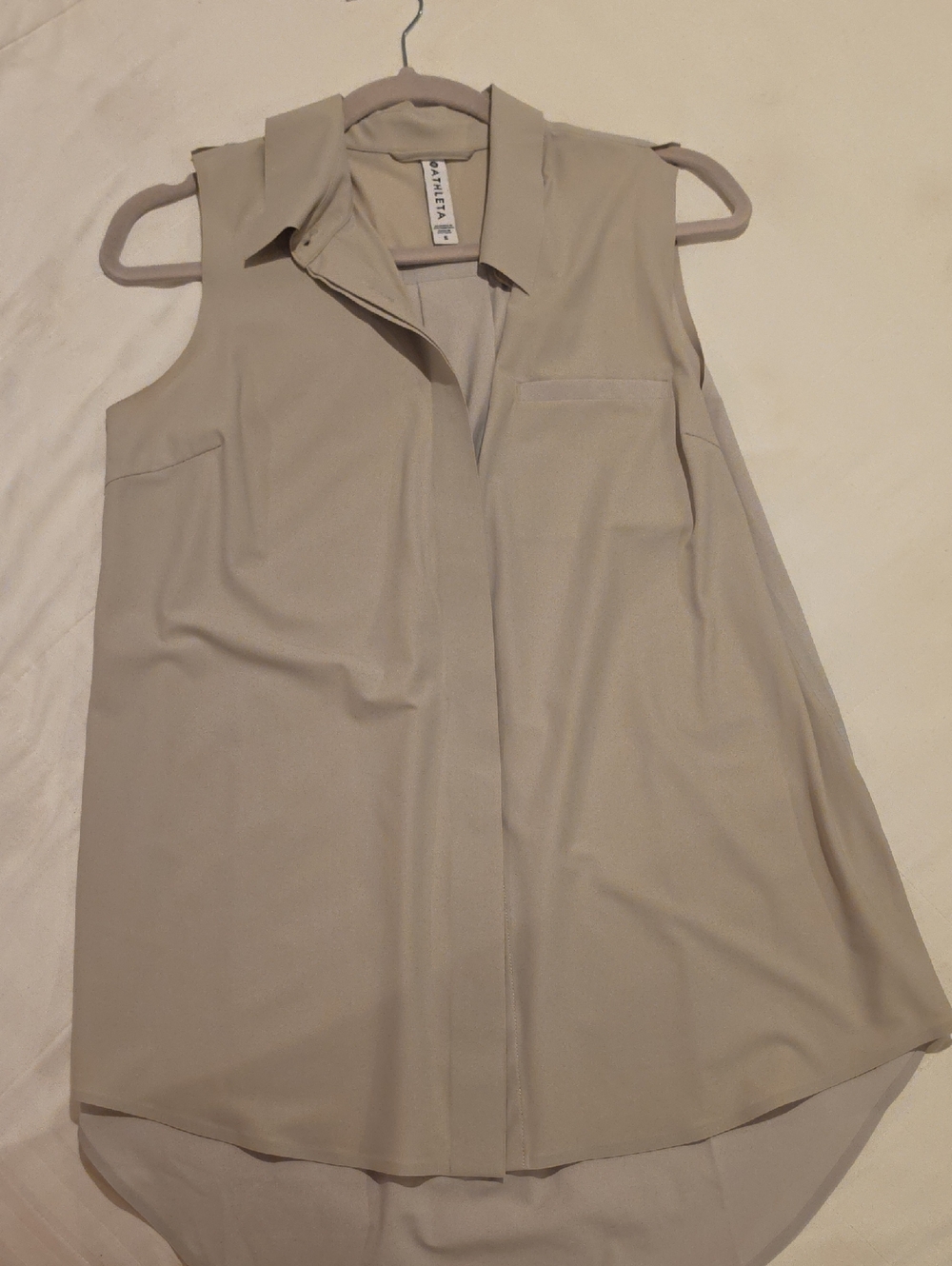 Athleta Urbanite Top Size Small Beige / Stone - Picture 7 of 9